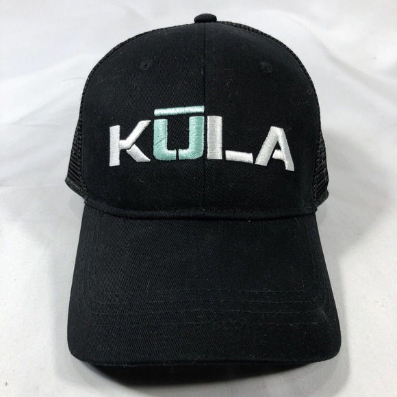 KULA HAT CAP SNAPBACK ADJUSTABLE BLACK ONE SIZE FITS MOST EMBROIDERED OSFM - Picture 1 of 12